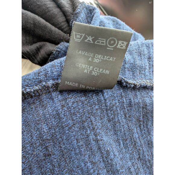 Isabel Marant Étoile Long Sleeve Dress Blue Black Mini Cotton Colorbblock Preppy - Picture 5 of 6